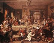 HOGARTH, William An Election Entertainment f China oil painting reproduction